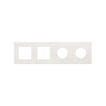 Simon 270 combi ramme 2 modul minima clean + 2 modul Icon mat hvid