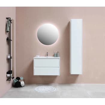 Sanibell Proline højskab 169x35x35cm hvid mat