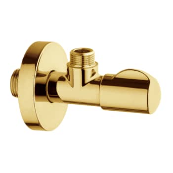 Linea stopventil 1/2"X3/8 X 49mm M/Roset Guld