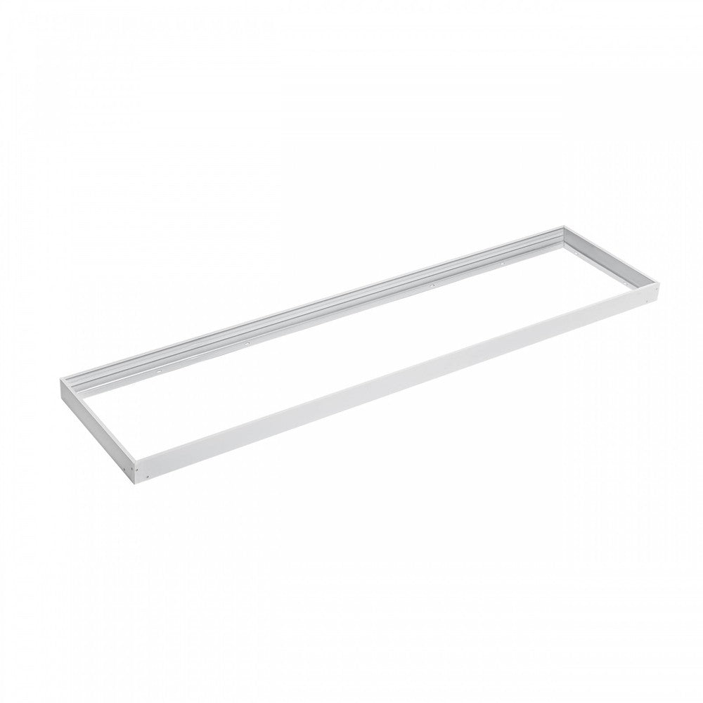 Påbygningsramme til bagbelyst panel - Hvid, 300x1200x70mm