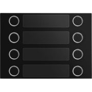 Dobbelt Frontplade, 8 Knapper til Urmet Alpha