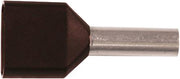 ISO. TWIN-TERMINALRØR 2X1,5MM² L8 SORT