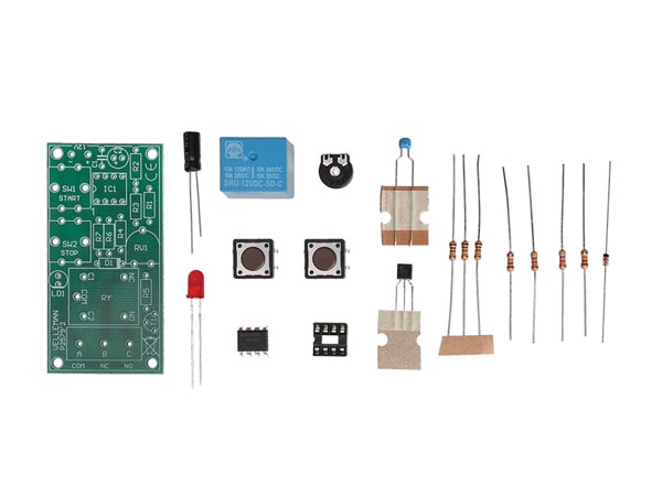 WST2579 Start/stop timer m. relæ (loddekit)