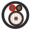 Coaxkabel RG59+2x0,75 mm2 afmål
