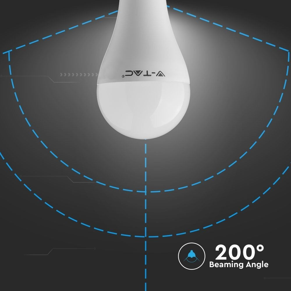 V-Tac 15W LED pære - Kraftig erstatning for 90W, A65, B22, 230V, 1350lm, RA80