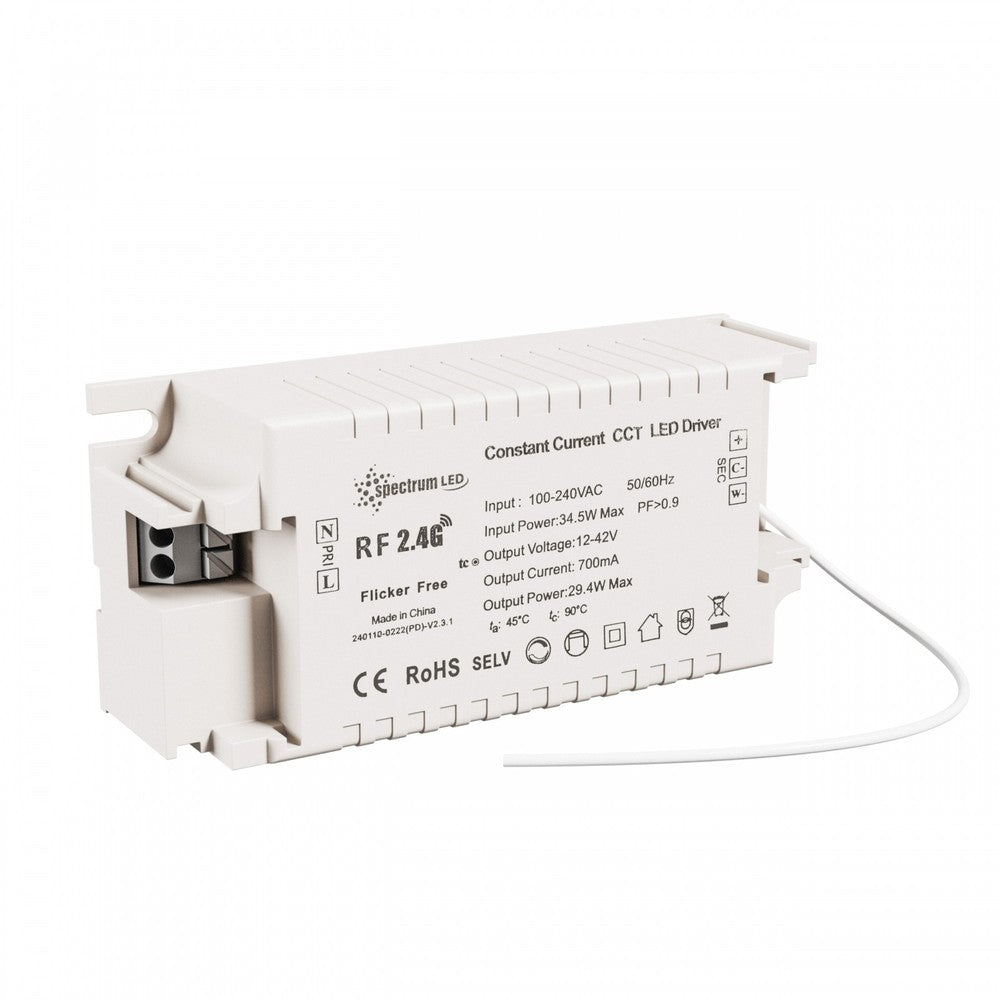 Dæmpbar LED-driver CC 350-700mA 12V-42V Max 29W - CCT kompakt connectoro mesh
