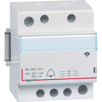Ringetrafo 24V/12V AC 24-18VA 4M
