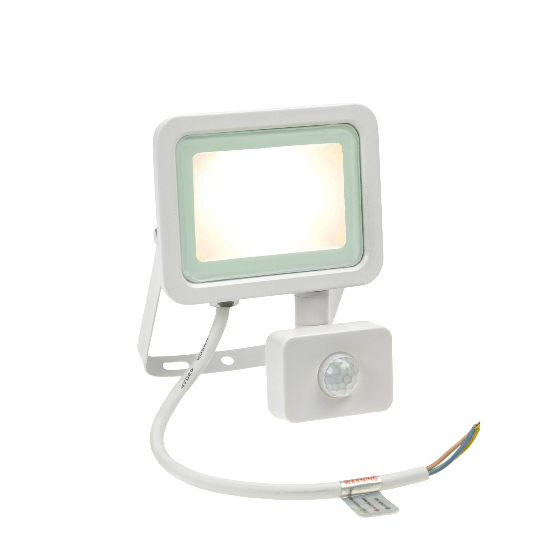 20W LED projektør m. sensor 3000K 1700 Lumen