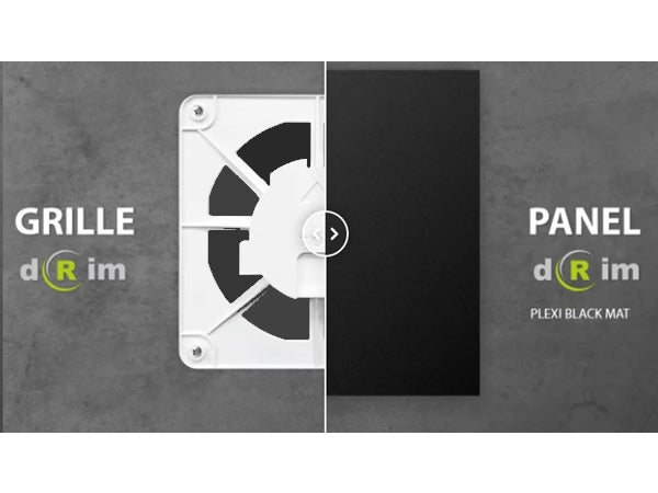 Frontpanelholder til dRim paneler - 15x15cm, Hvid