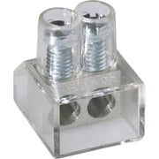 Samlemuffe dobbelt 2X10mm2 klar lige kærv 50stk