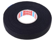Lærredstape - 15mm bred / 250µm, 105°C, Sort (25m)