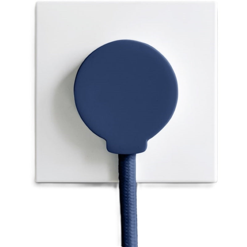 NORM flad stikprop, blå - Schuko