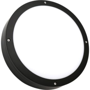 Huntsville Væglampe 12W 830/840/857 Ø275 IP65, sort