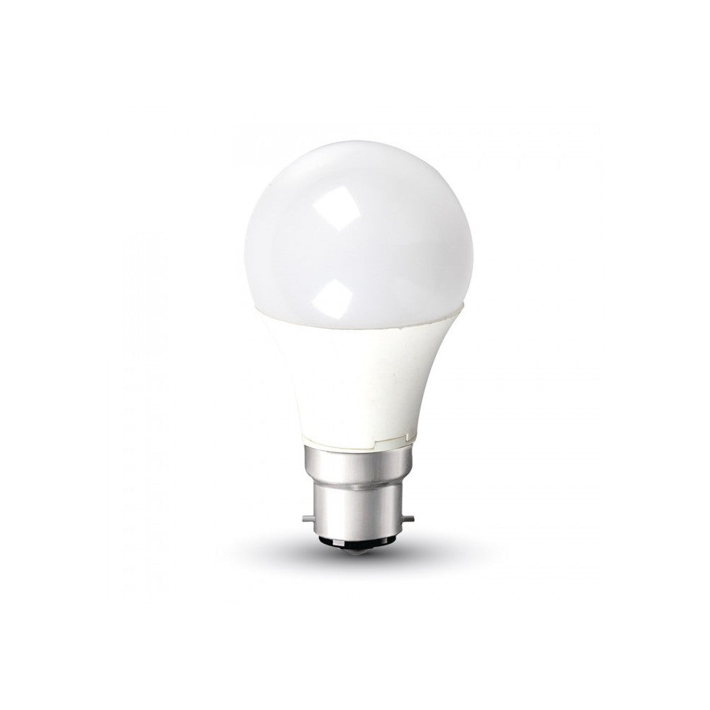 V-Tac 9W LED pære - B22, Erstatter 60W, 806lm, RA80