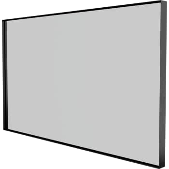 Sanibell Basicline spejl 100x60cm, mat sort aluramme