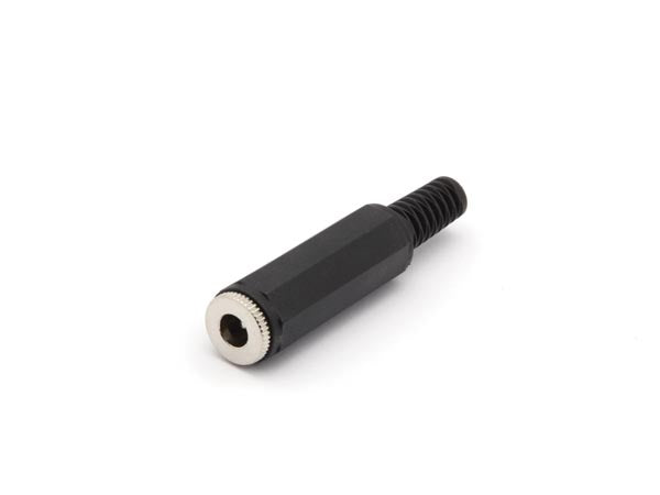 DC forlængerstik - 5,5/2,5mm x 9,5mm, Plasthus (HQ)