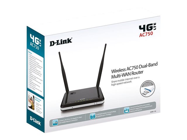 DWR-118 Trådløs AC750 DualBand Multi-WAN (3G/4G) router