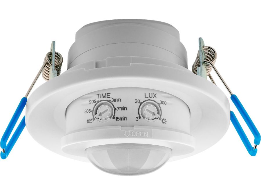 PIR bevægelsessensor - 230Vac / 800W, 360° loft, Hvid