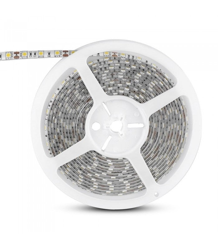10,8W/m LED bånd 6000K, Hvid, 5 meter, 12V