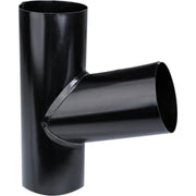 Plastmo Sort Stål grenrør 75 mm 70°
