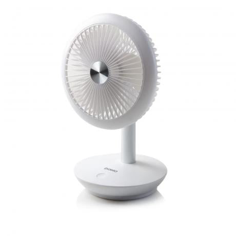 Mini bordventilator genopladelig Ø18cm