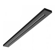 Sort 40W LED Plank med 230V Input, 1195x100x25 dimensioner, 3000lm, RA90, CCT 40°, IP20, 5 års producentgaranti