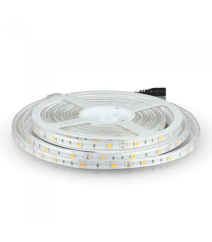 4.8W LED STRIP 6000K kold hvid IP65