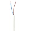 Plastkappeledning H03 VV-F 2X0,75 Hvid R100