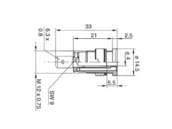 Sikkerheds-bananbøsning, Rød 4mm, 32A (IEC1010)