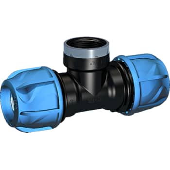 +GF+ iJOINT 32 mm x 3/4" tee med muffe, PP, PN16