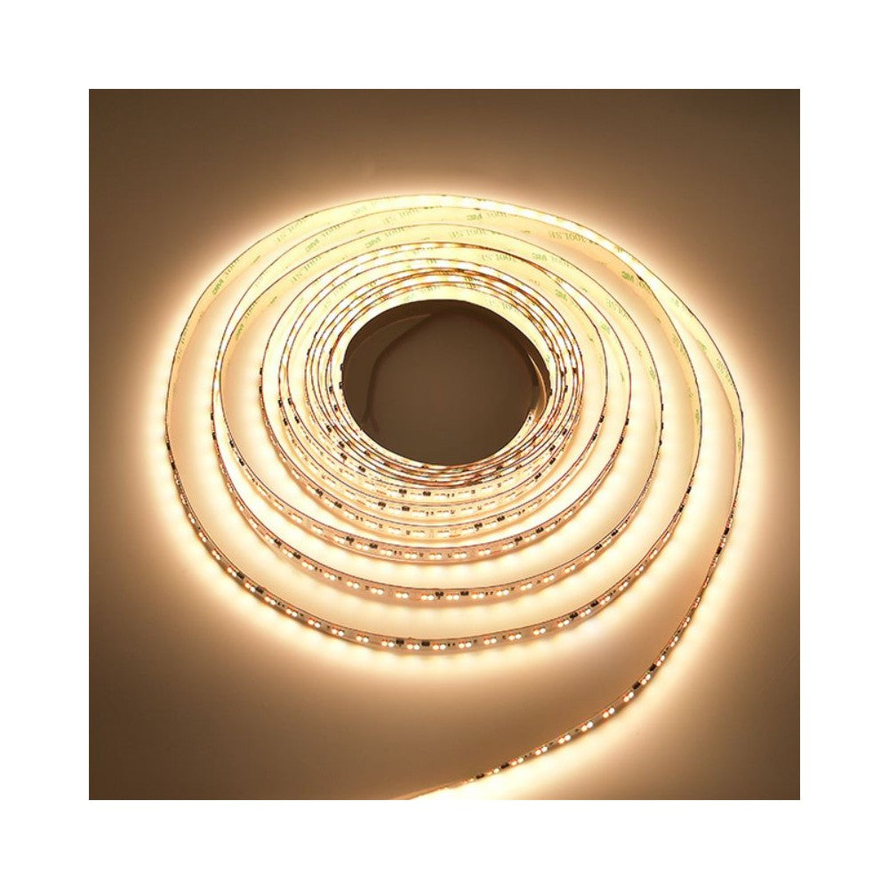 5m LED strip med dæmpbar varm til kølig belysning - 17W/m, 24V, IP20, 224 LED pr. meter, RA95