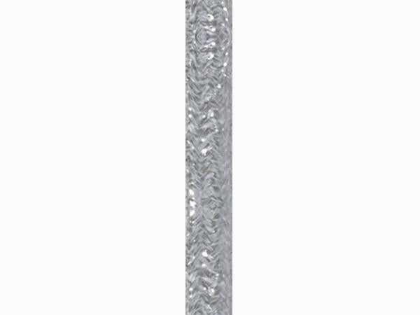 Stofledning - 2 x 0,75mm², SØLV metalic (metervare)