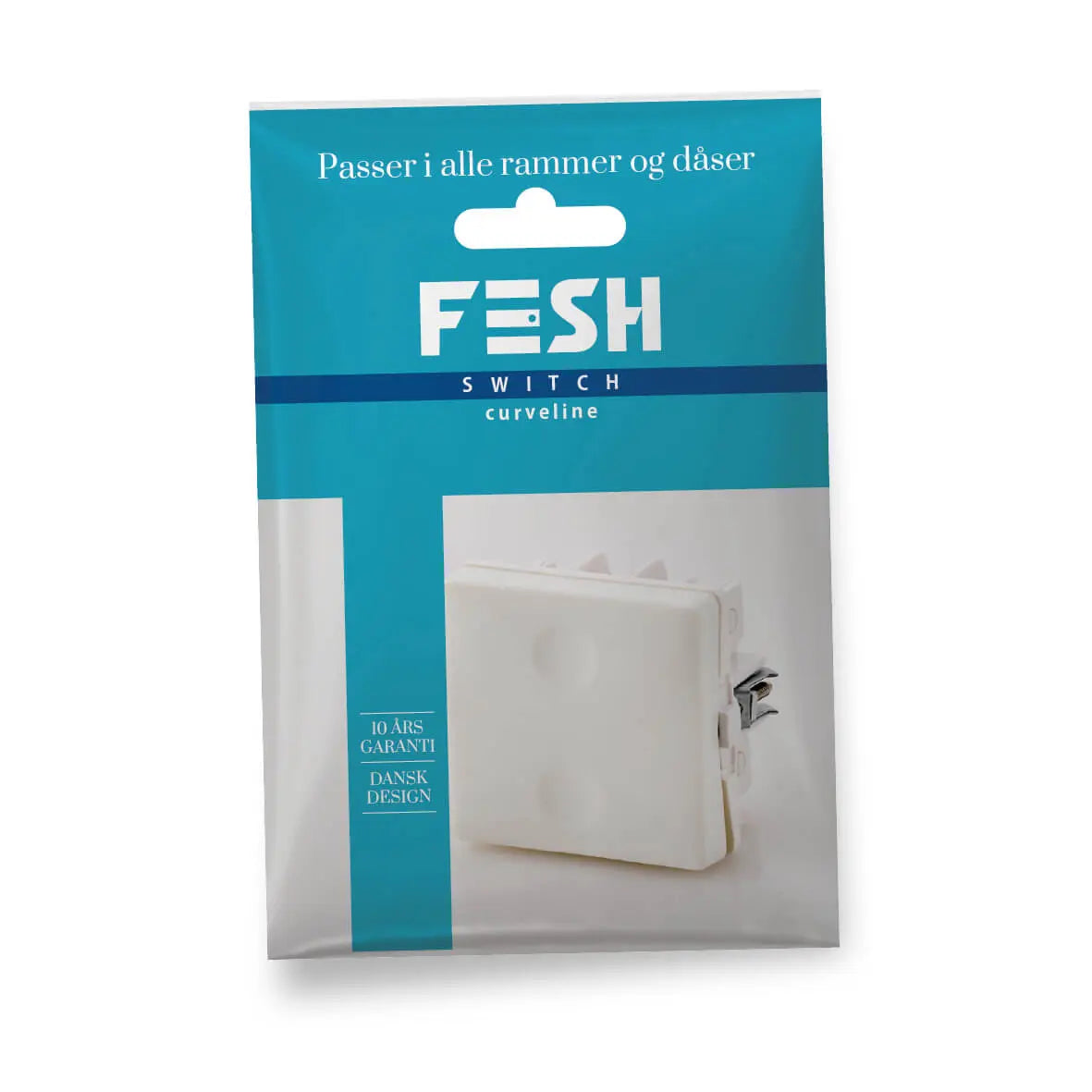 FESH SWITCH Curveline Afbryder Korr. 1,0 - Hvid