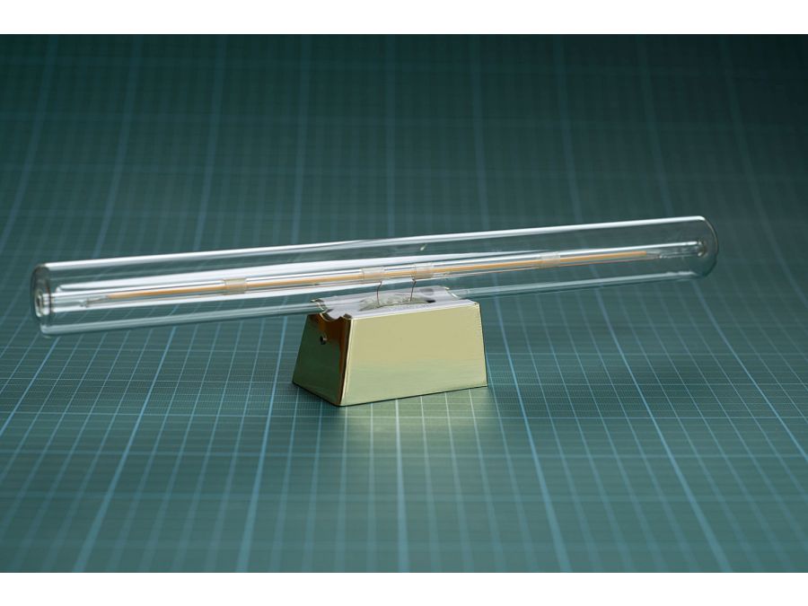 Lampeholder/fatning - S14d, metalisk Guld