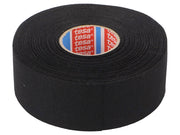 Lærredstape - 38mm bred / 320µm, 150°C, Sort (25m)