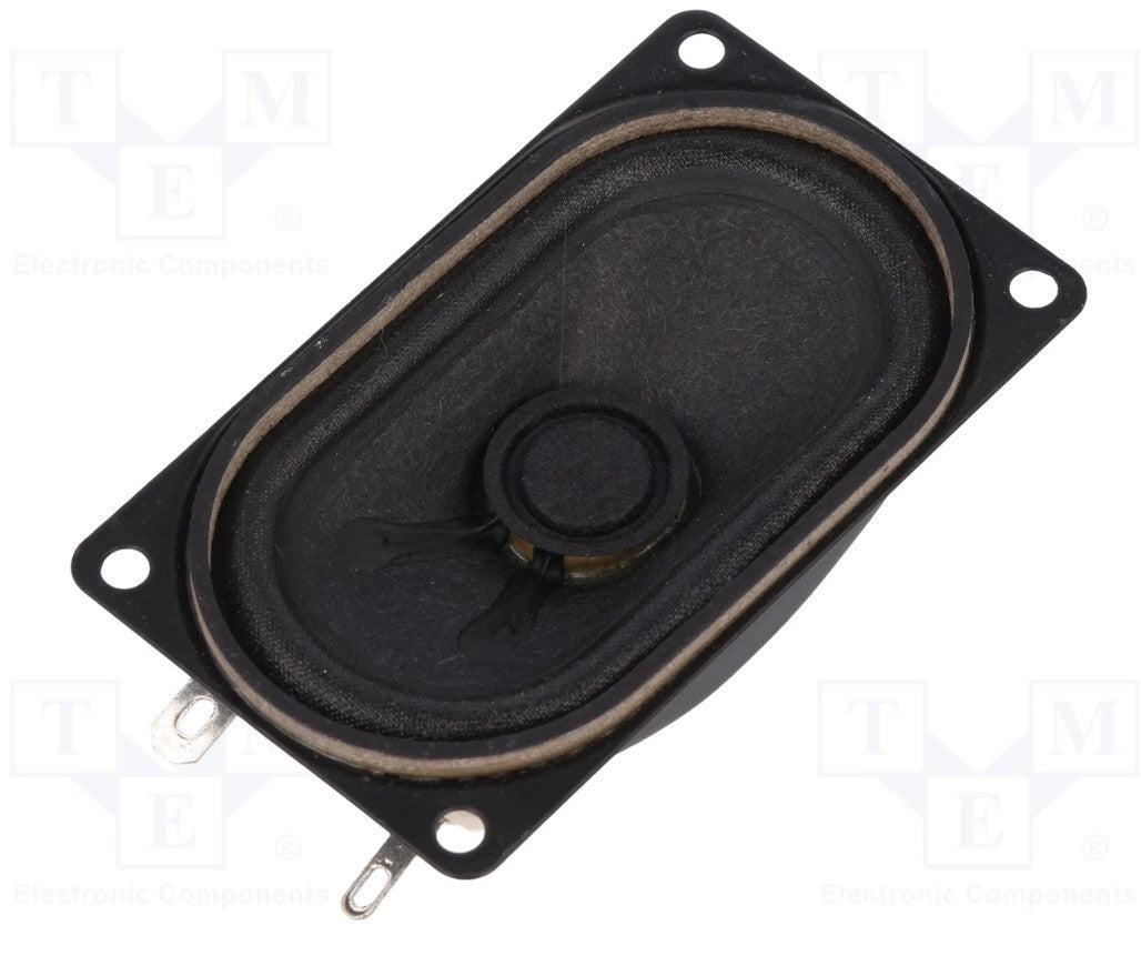 Miniature højttalerelement - 2W, 8ohm, 71x71x27mm
