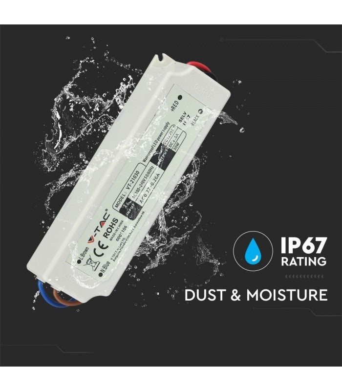 strømforsyning - 12V DC, IP67 vandtæt