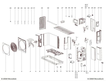 Fremløb tilslutningskit - 8-16kW Monoblok