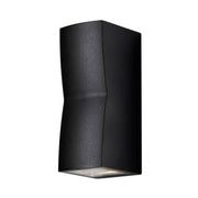 Væglampe ASK udendørs, sort, up/downlight