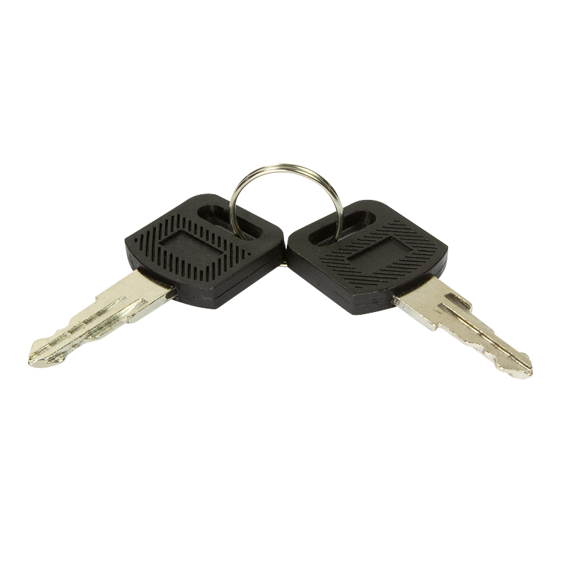 Skuffe til 19" rack - 2U, med lås, Sort