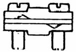 Krydsklemme 6-95 messing 1103