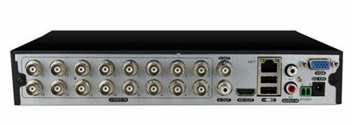 HD CCTV Hybridoptager, 16 kanal, TVI/CVI/AHD/Analog/IP, 5MP