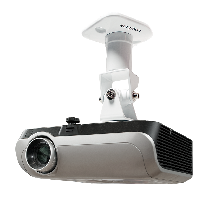 PC projektor loftbeslag - Maks. 15kg, Hvid