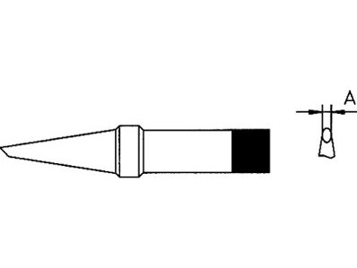 Weller spids PT-AA8 - 1,6mm Konisk skrå, 425°C