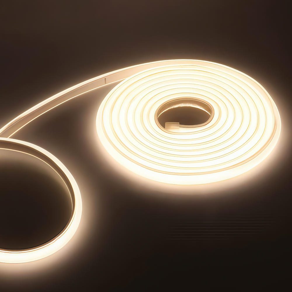 5 meter Neon COB-LED strip med 24V, 9,5W/m, IP67, 280 LED pr. meter, RA90