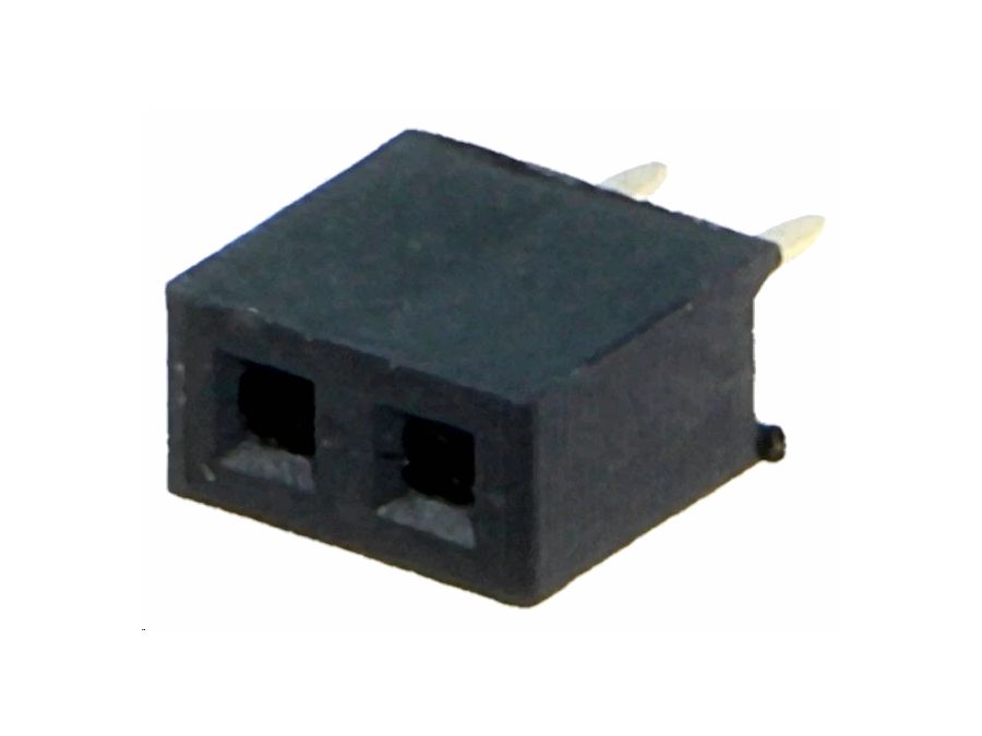 Enkelt-række Pin header - Han/hun, 2mm, 1x2 ben