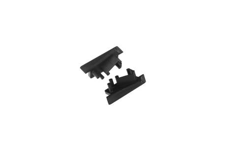 DIOFLEX endstykke DIAGONAL10 m/hul sort 2 stk.