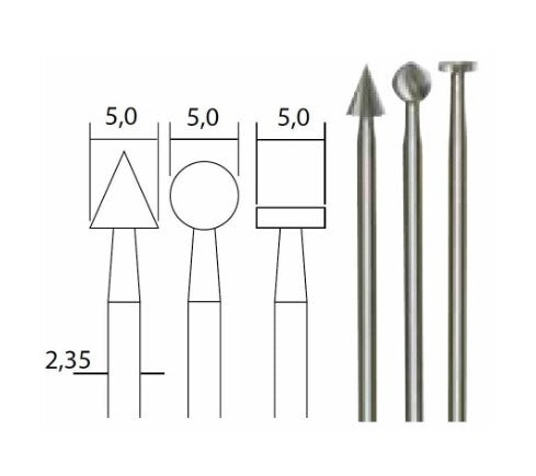 Finfræsersæt 3 stk.