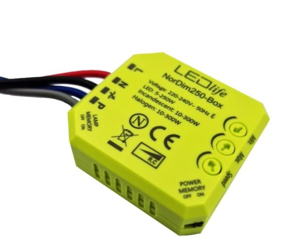 LED-dåse-Lysdæmper 5-250W - Justerbar dæmpning