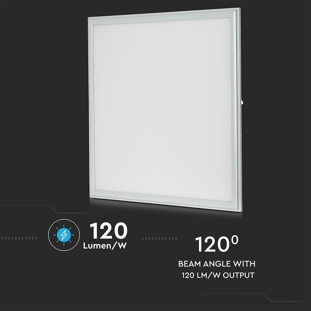 V-Tac 60x60 LED Panel - 32W, 4320lm, Hvid Kant, Erstatter 180W, RA80